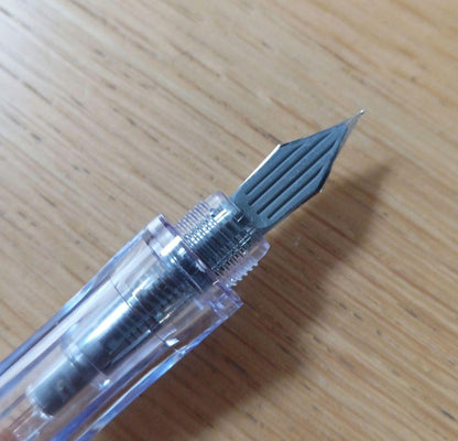 Pilot Penmanship Pen Fountain Pen EF Extra Fine nib in discontinued red color with case and ink
