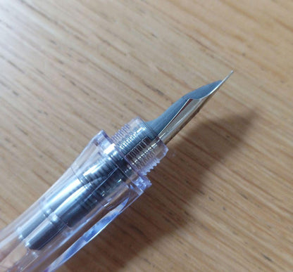 Pilot Penmanship Pen Fountain Pen EF Extra Fine nib in discontinued red color with case and ink