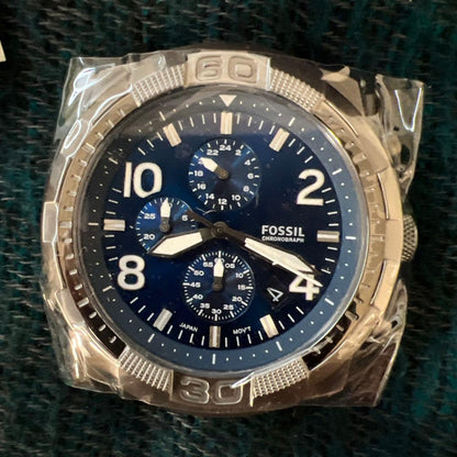 FOSSIL Chronograph Stainless Steel Quartz Men's Watch — Japanese