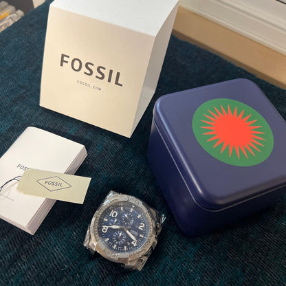 FOSSIL Chronograph Stainless Steel Quartz Men's Watch — Japanese