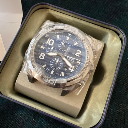 FOSSIL Chronograph Stainless Steel Quartz Men's Watch — Japanese