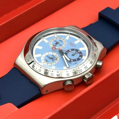 swatch Sky Reflective Black Chronograph Quartz Men's — Japanese