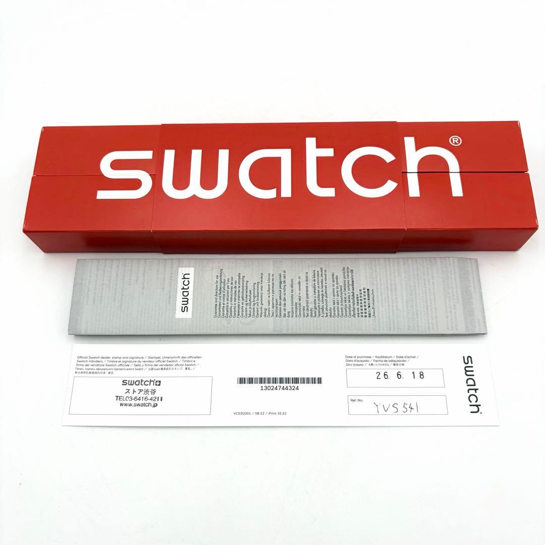 swatch Sky Reflective Black Chronograph Quartz Men's — Japanese