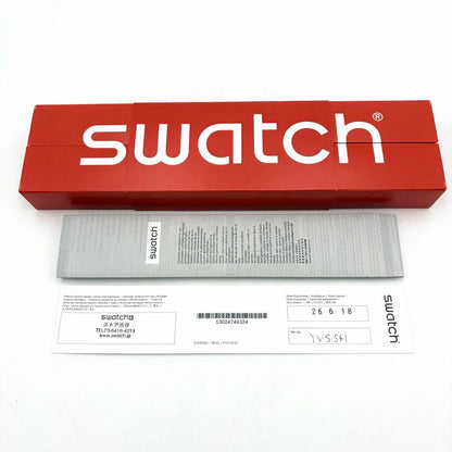 swatch Sky Reflective Black Chronograph Quartz Men's — Japanese