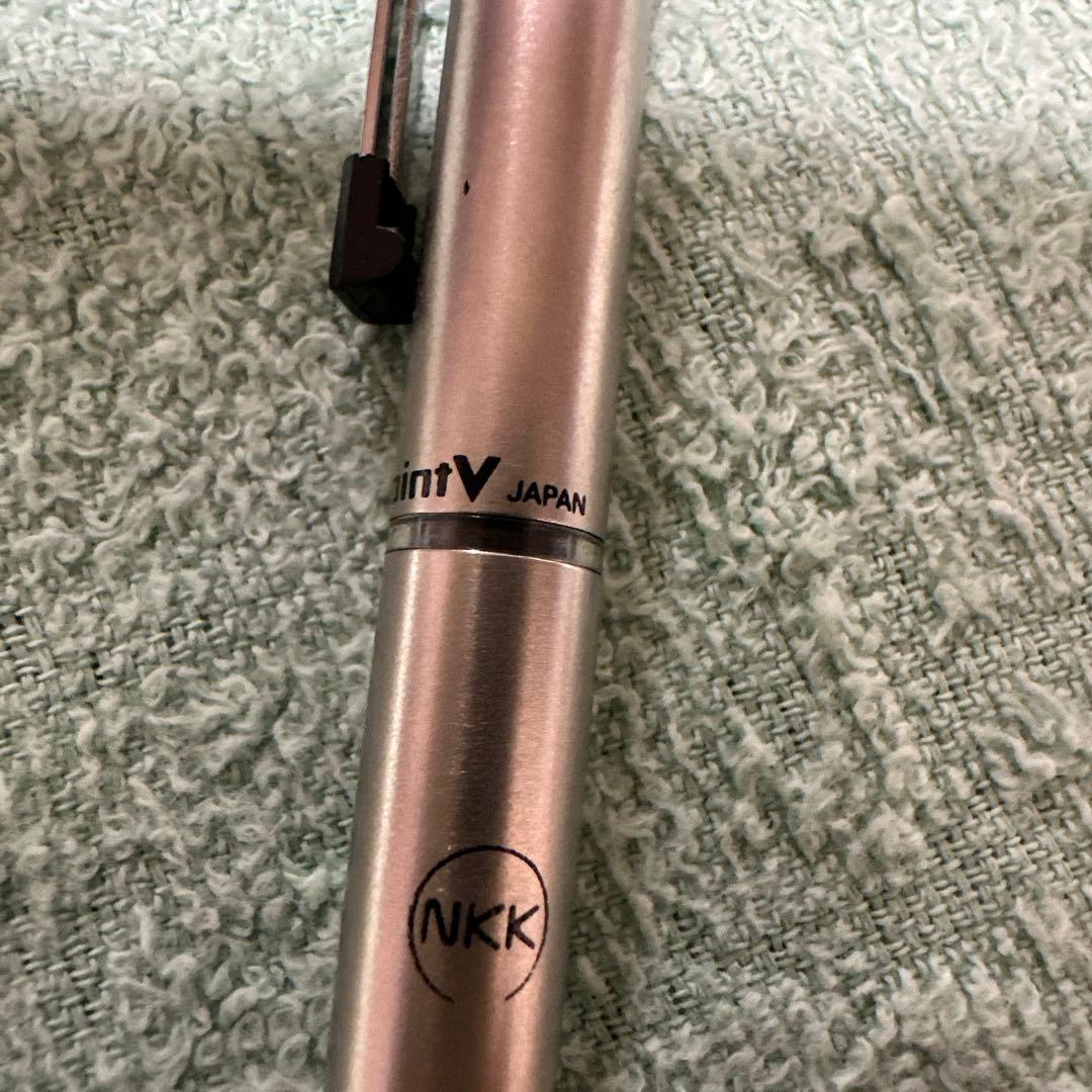 PILOT Hi-Tecpoint V Ballpoint Pen Silver 44 ballpoint pen with visible aging damage as shown