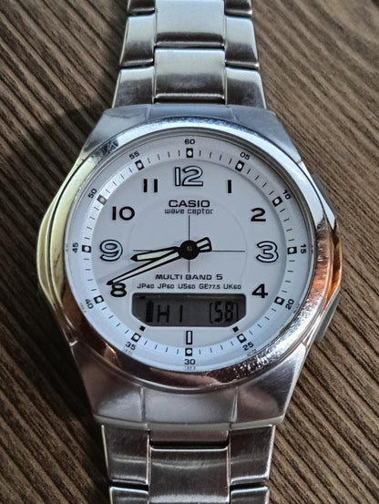 CASIO WVA-M480 Solar Men's Watch — Japanese