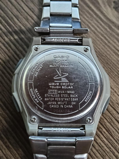 CASIO WVA-M480 Solar Men's Watch — Japanese