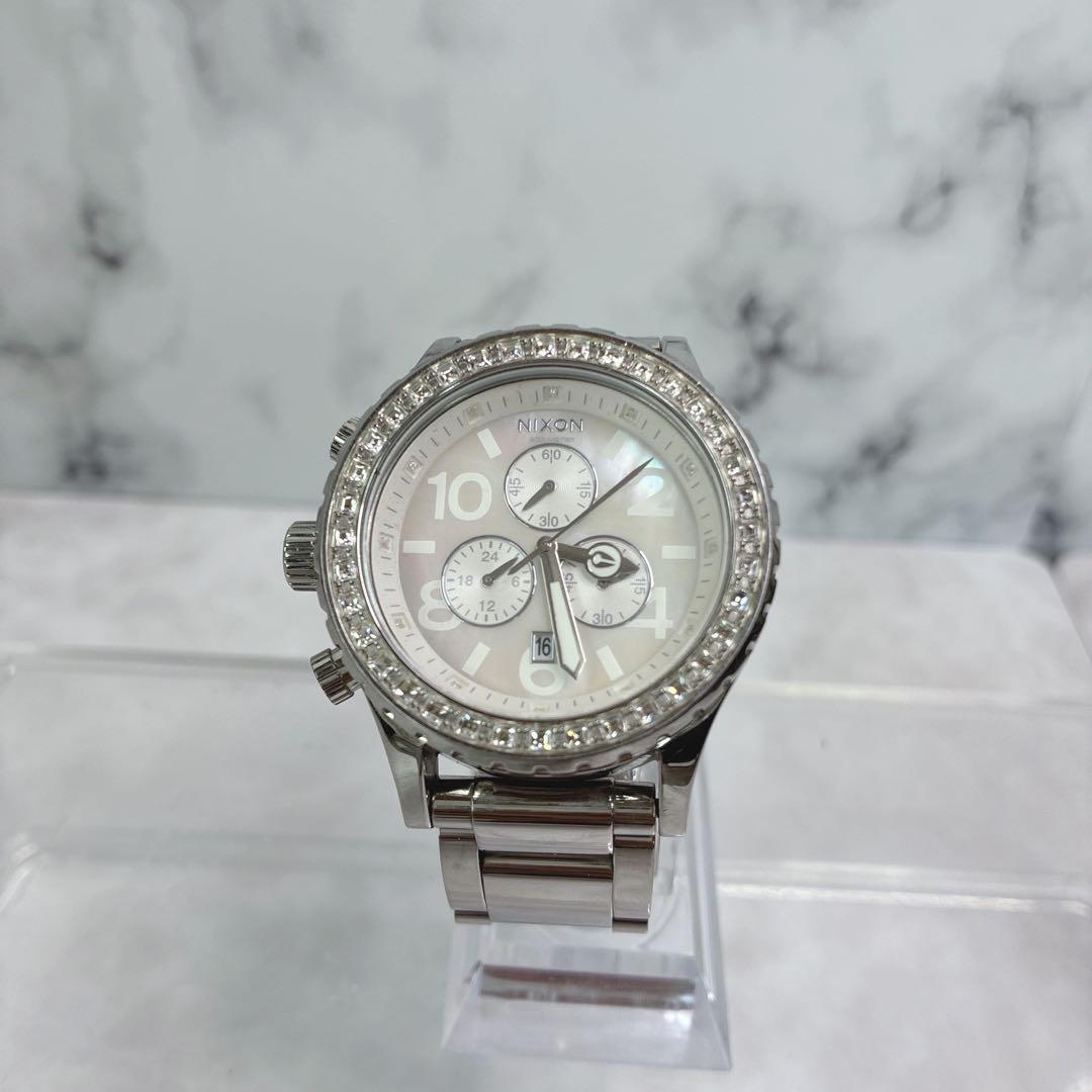 NIXON 42-20 Chronograph Shell Dial Quartz Men's Watch — Japanese