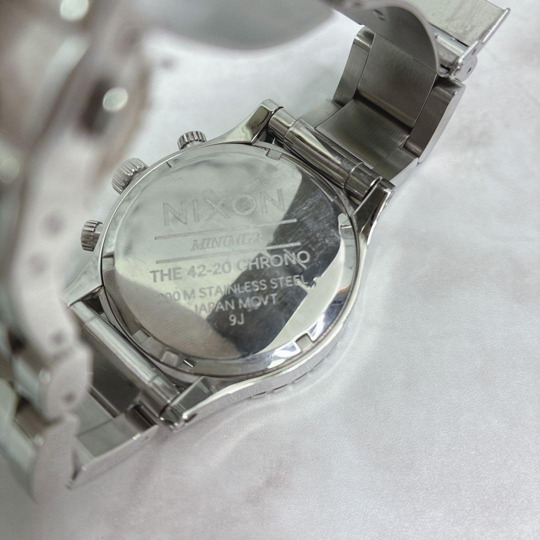 NIXON 42-20 Chronograph Shell Dial Quartz Men's Watch — Japanese