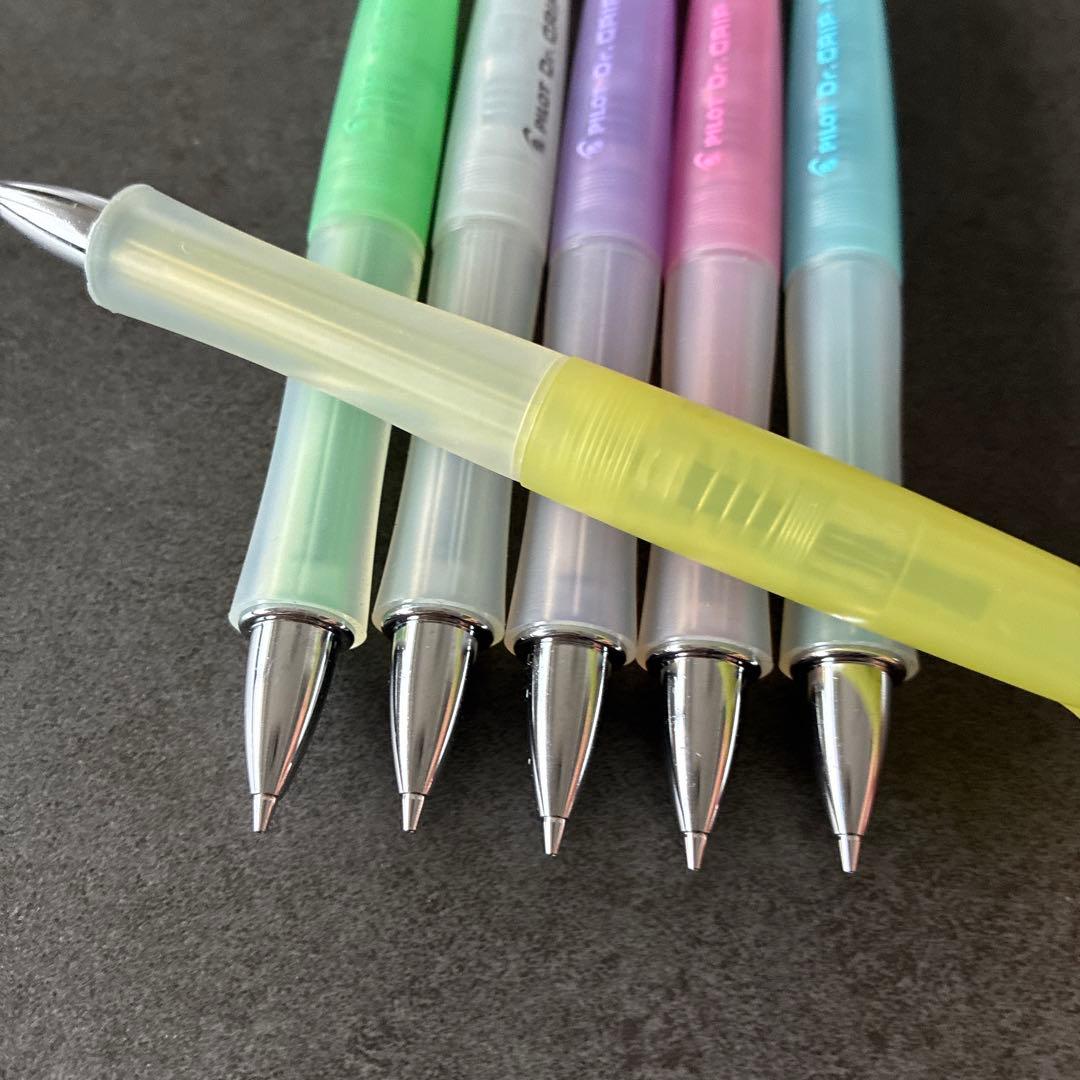 Limited 30th Anniversary PILOT Dr.Grip 0.5mm mechanical pencil set with six colorful pencils