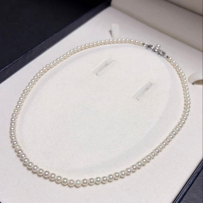 Mikimoto Akoya Pearl Necklace featuring 4.0mm baby pearls with strong luster and a 38 cm clasp length