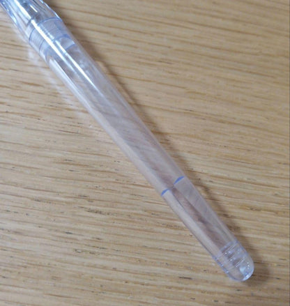 Pilot Penmanship clear fountain pen with extra fine nib, includes case and ink, new and unused