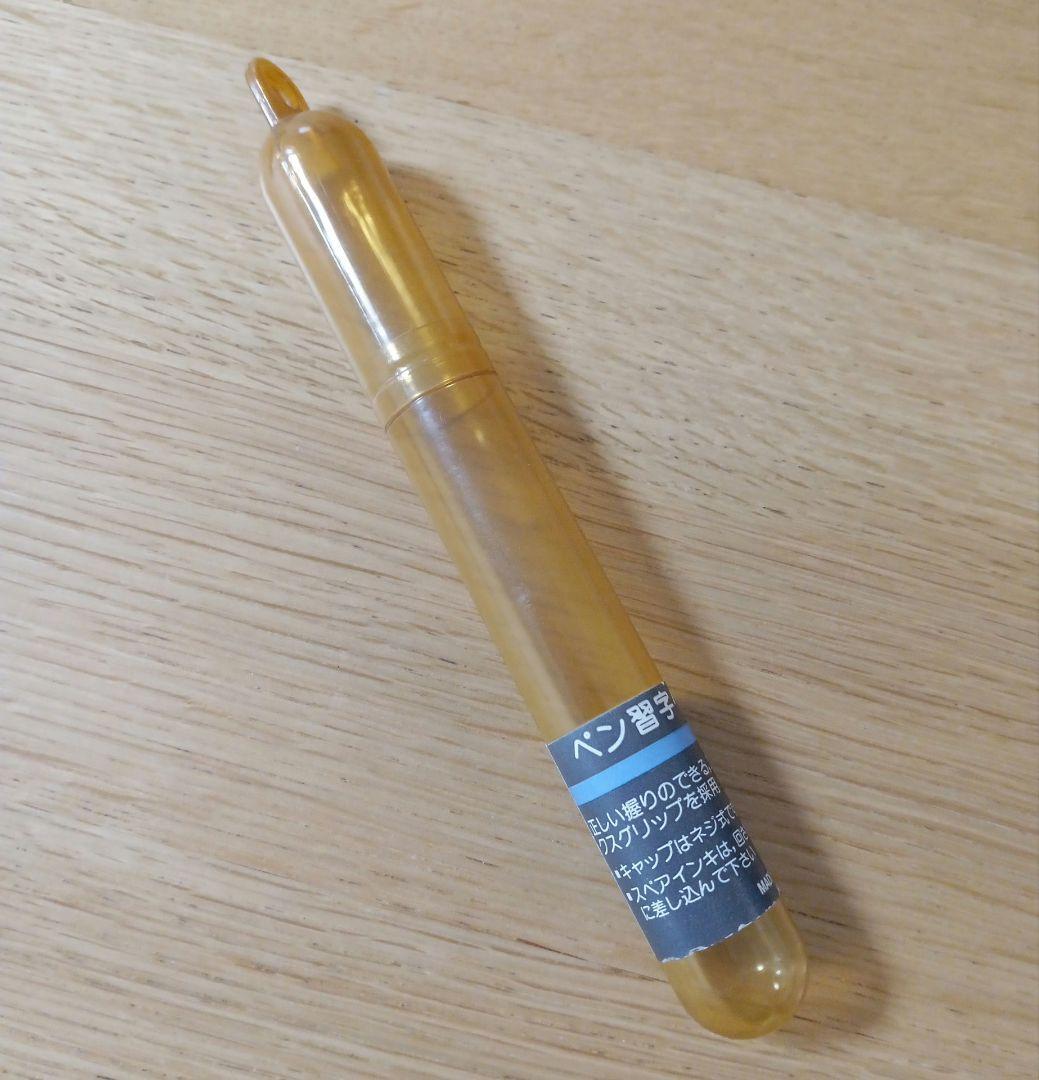 Pilot Penmanship clear fountain pen with extra fine nib, includes case and ink, new and unused