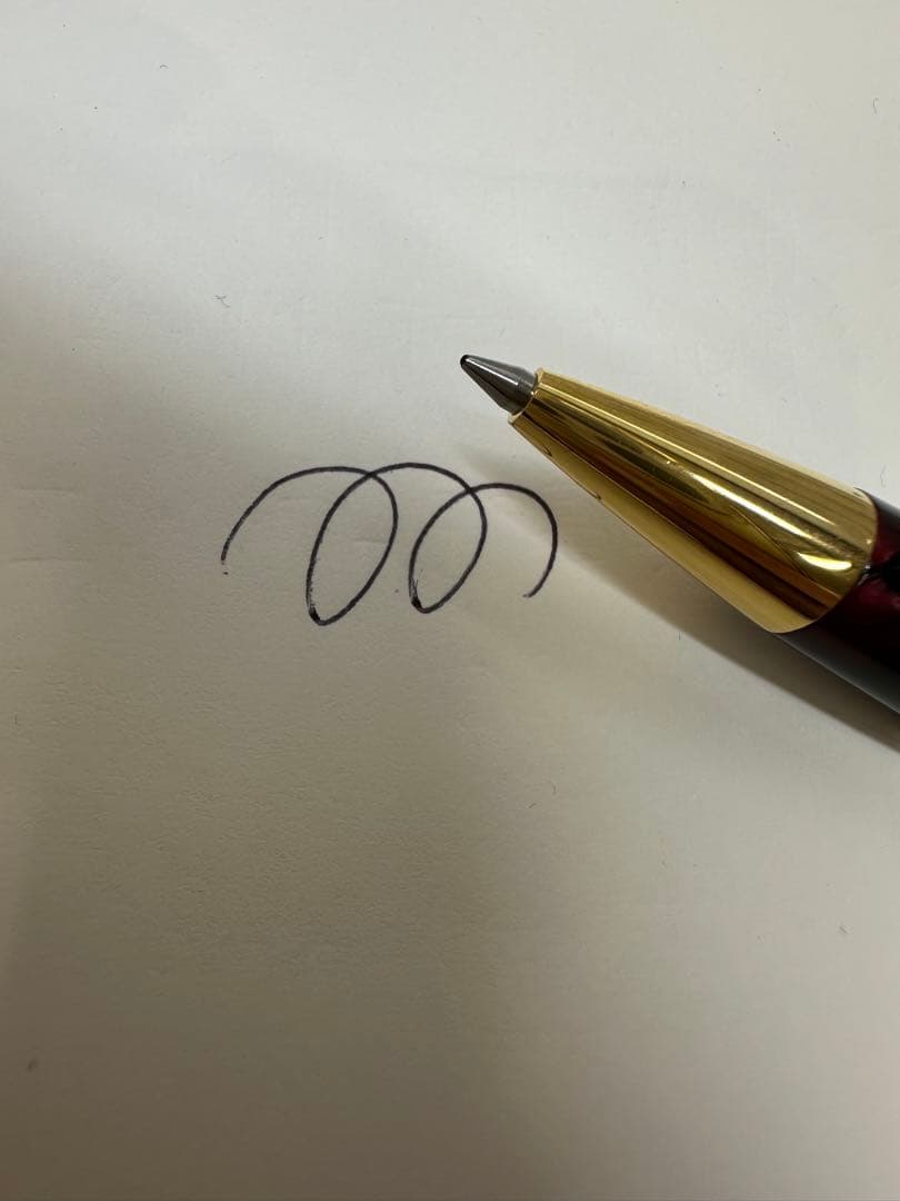 PILOT Marble Red oil-based ballpoint pen with marble finish, made in Japan