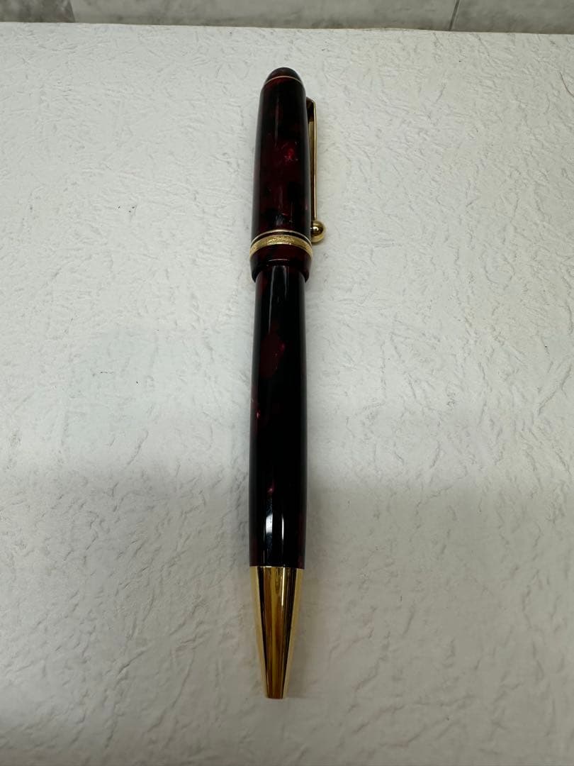 PILOT Marble Red oil-based ballpoint pen with marble finish, made in Japan