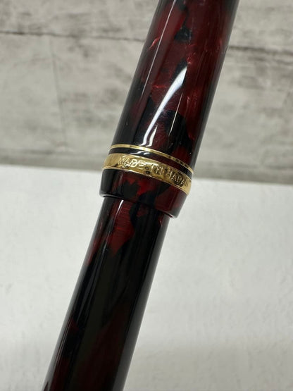 PILOT Marble Red oil-based ballpoint pen with marble finish, made in Japan