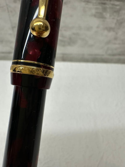 PILOT Marble Red oil-based ballpoint pen with marble finish, made in Japan