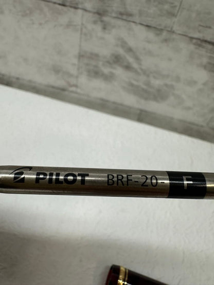 PILOT Marble Red oil-based ballpoint pen with marble finish, made in Japan
