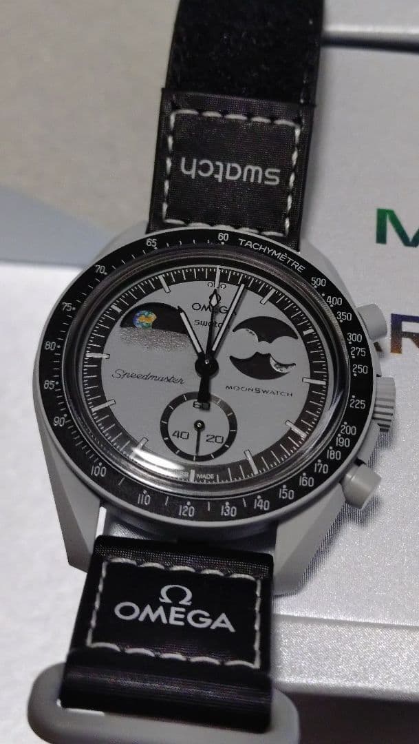 swatch OMEGA Mission to Earth Quartz Men's — Japanese