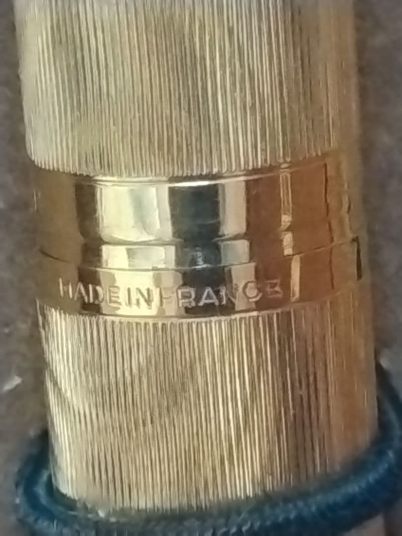 WATERMAN Fountain Pen PLAQUE OR G 18K 750 gold nib with original box in home storage condition