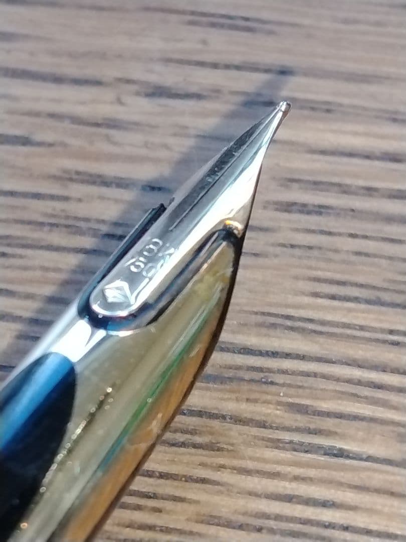 WATERMAN Fountain Pen PLAQUE OR G 18K 750 gold nib with original box in home storage condition