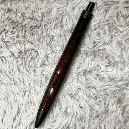 Siamese Rosewood Pen with Wood Grain Finish and Micro-Chatoyance — Japan Import