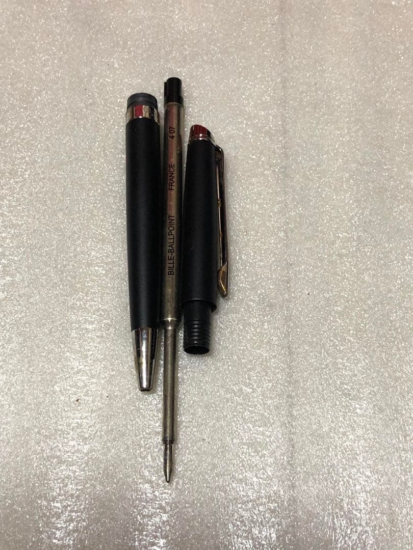 Sleek Waterman ballpoint pen with black barrel and silver clip on a white background