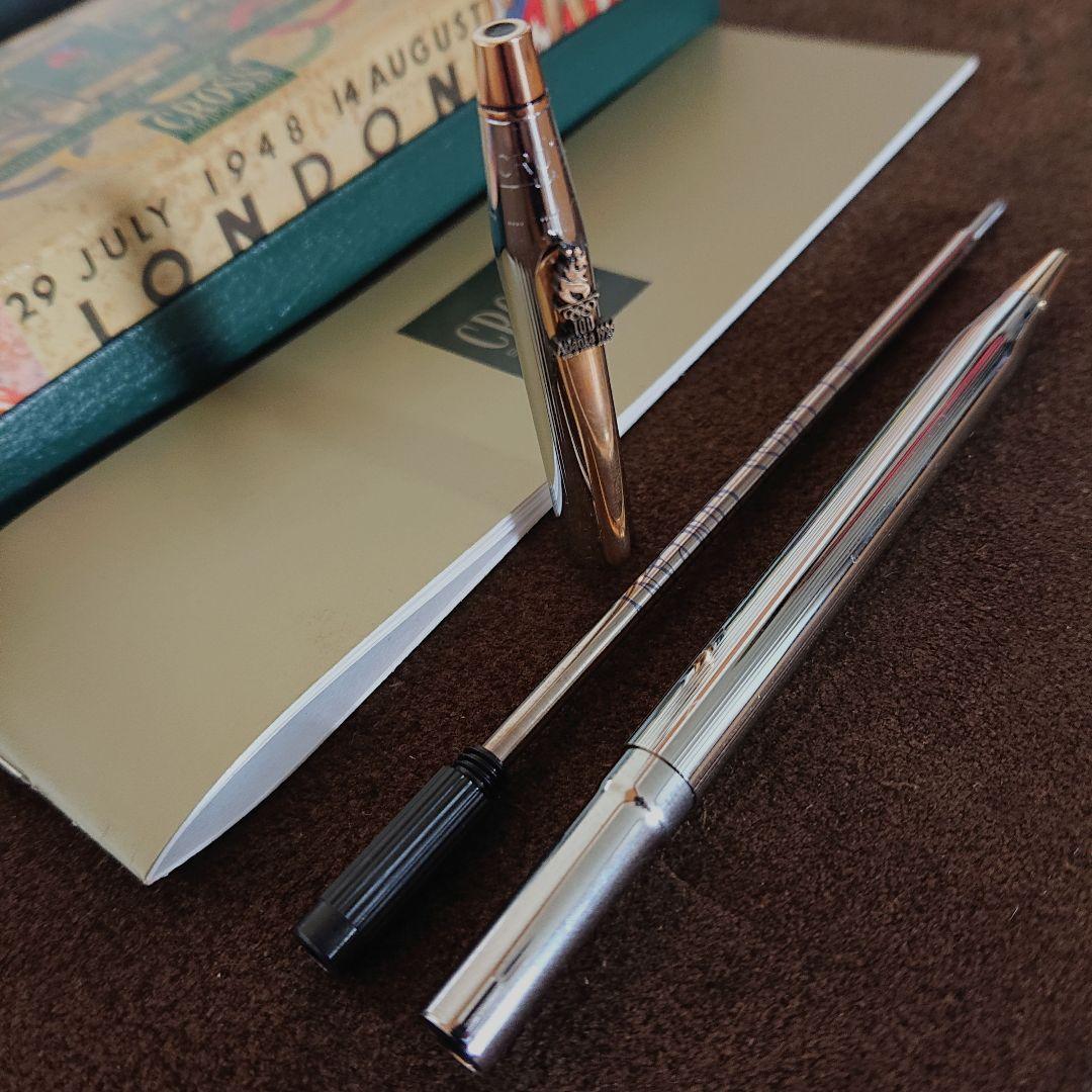 Rare Cross Atlanta Olympic commemorative ballpoint pen in good condition with original accessories