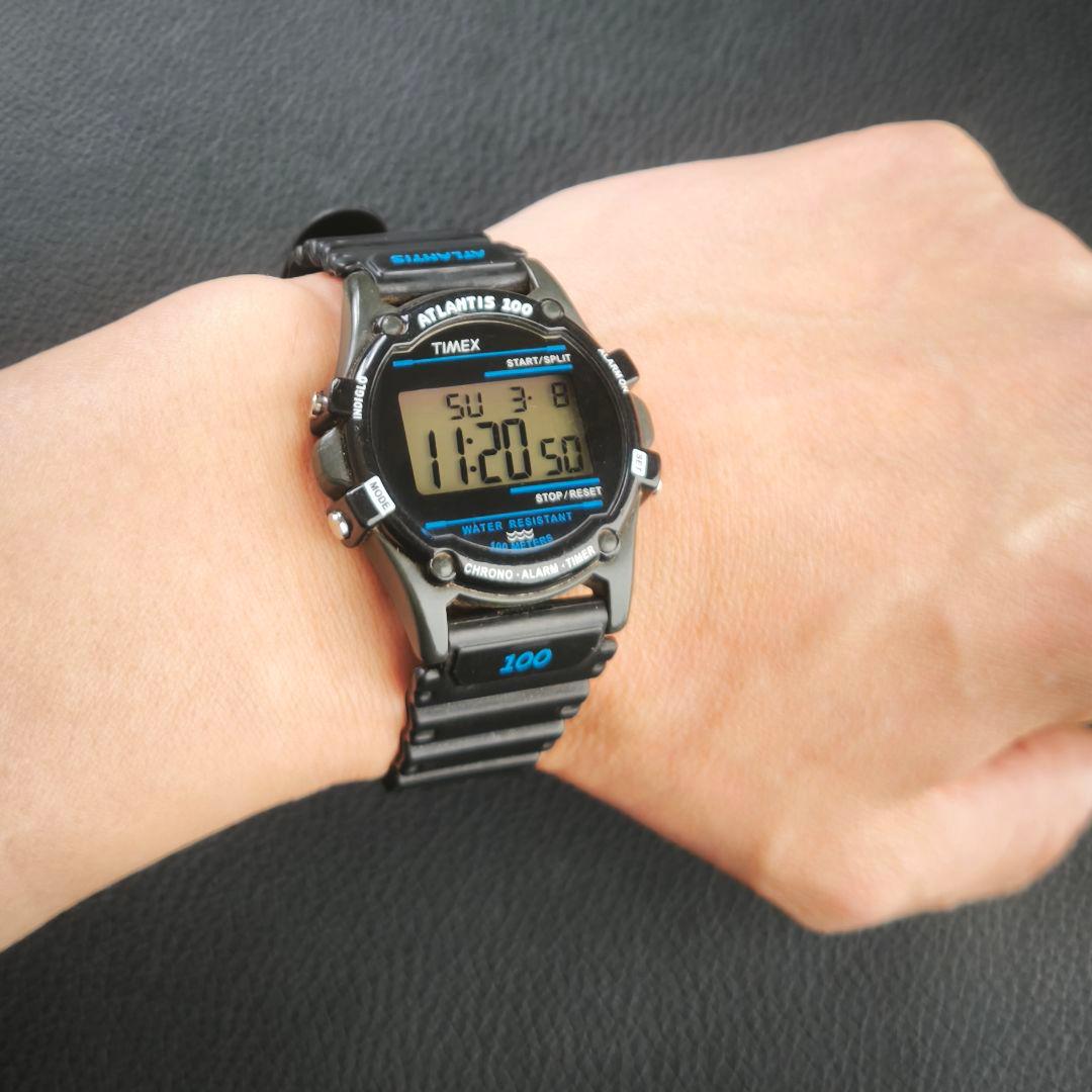 TIMEX ATLANTIS 100 Digital Men's Watch — Japanese