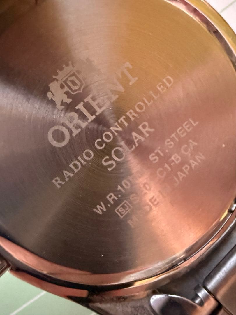 ORIENT WV0091SE Solar Men's Watch — Japanese