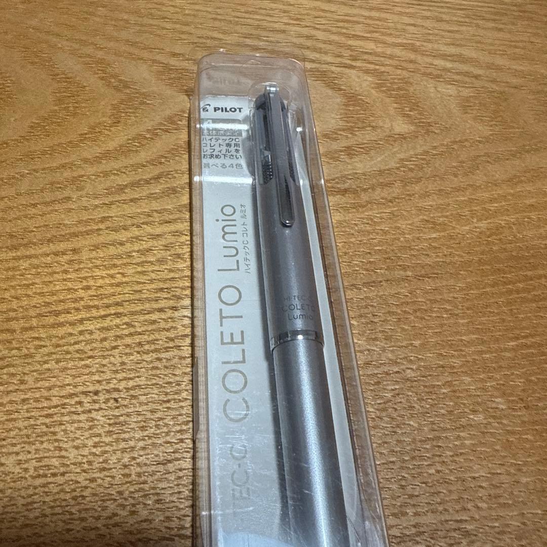 Discontinued Pilot Hi-Tech C Coleto Lumio 4-color Silver ballpoint pen without refill shown