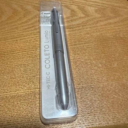 Discontinued Pilot Hi-Tech C Coleto Lumio 4-color Silver ballpoint pen without refill shown