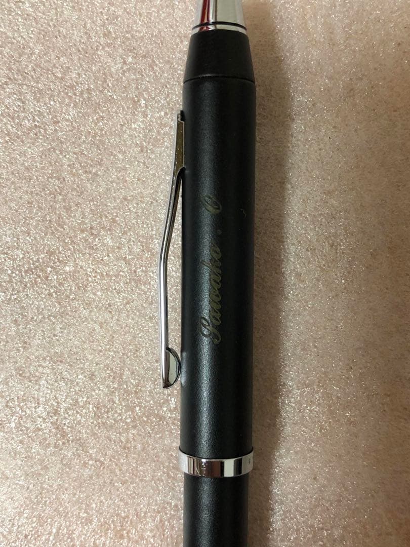 Cross Ballpoint Pen Texree in black with silver clip and smooth ink tip