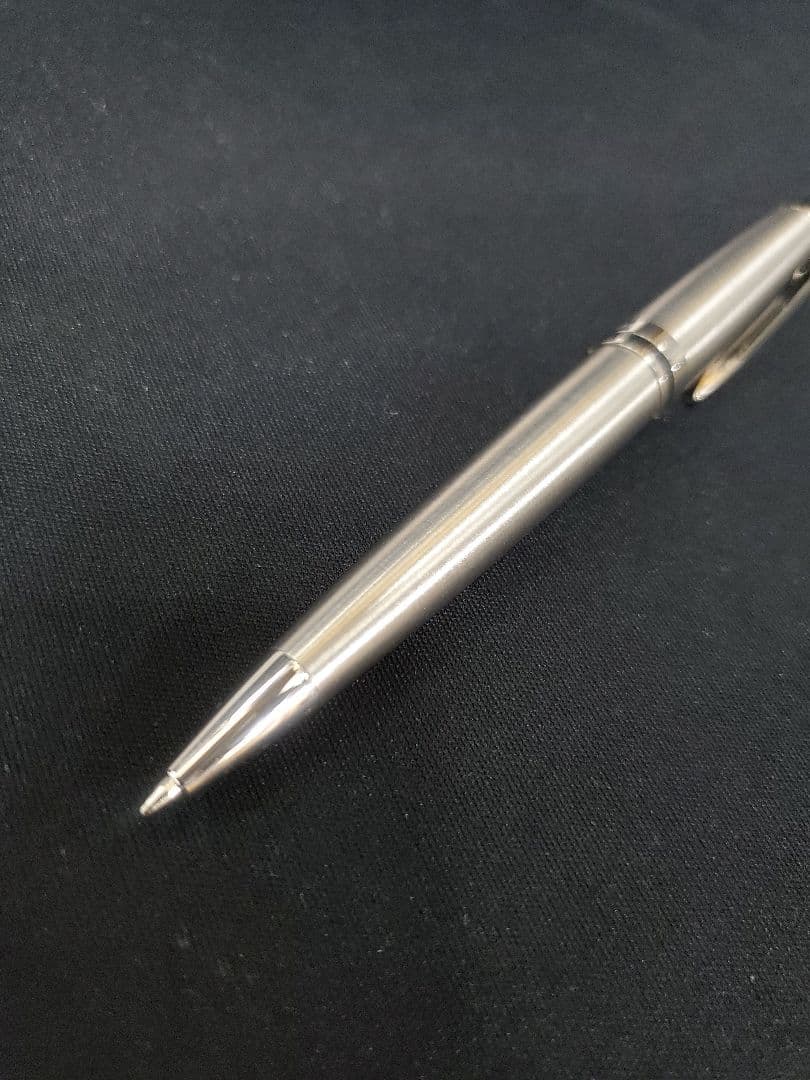 WATERMAN 2119269Z EXPERT ballpoint pen in metallic silver with black ink and fine point tip