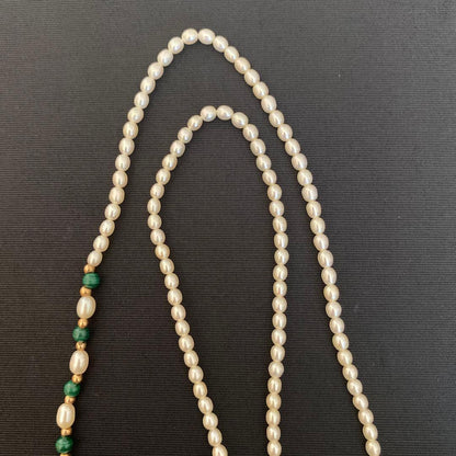 Tasaki K18 Pearl Necklace about 62 cm long featuring lustrous pearls on fine gold chain