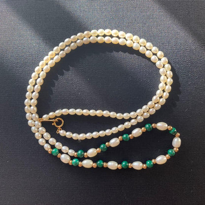 Tasaki K18 Pearl Necklace about 62 cm long featuring lustrous pearls on fine gold chain