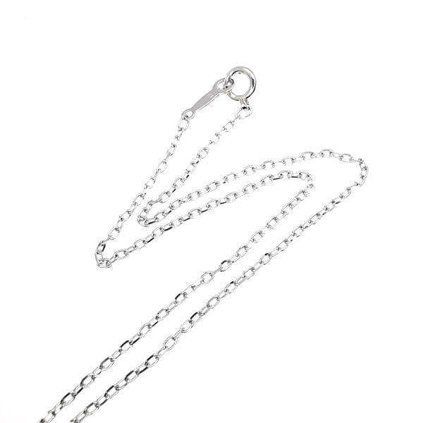 Mikimoto K18WG necklace featuring a 7.5mm pearl and small diamond on a 38cm white gold chain