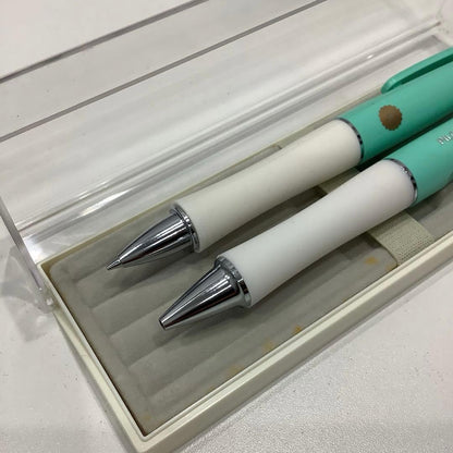 PILOT Dr.Grip mechanical pencil and ballpoint pen set in light green with dedicated case
