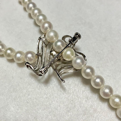 Law Super Long Akoya Pearl Necklace with 7.5mm pearls, 125cm length, featuring a 3cm clasp