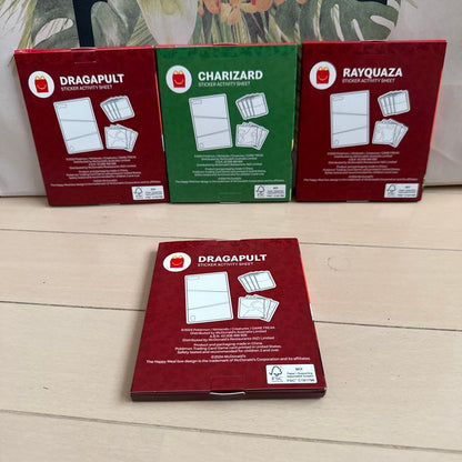 Pokemon Pokémon Storage Activity Sheet 4-Card Set Pack — Japanese