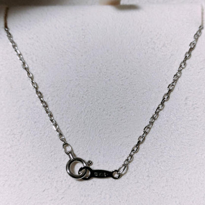 Mikimoto diamond and Akoya pearl necklace in 18K white gold with 7.8mm pearls and clasp markings