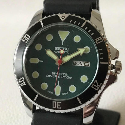 SEIKO 30:OH済★海外限定★アンティーク★グリーン V157-0BX0 Automatic Men's Watch — Japanese