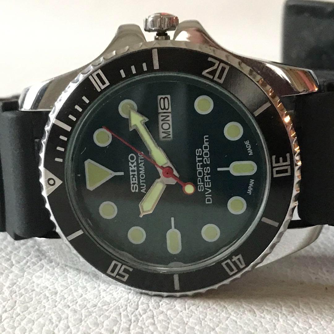 SEIKO 30:OH済★海外限定★アンティーク★グリーン V157-0BX0 Automatic Men's Watch — Japanese
