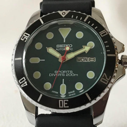 SEIKO 30:OH済★海外限定★アンティーク★グリーン V157-0BX0 Automatic Men's Watch — Japanese