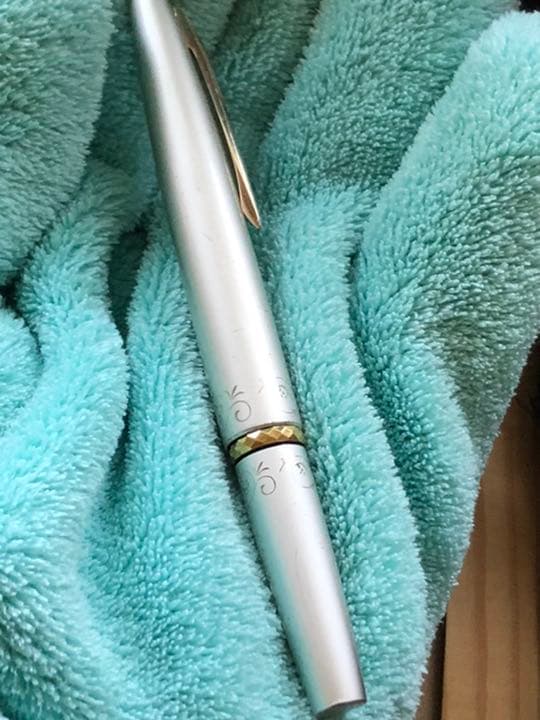 Pilot Fountain Pen with 14K-585 gold nib, fine size, and black barrel from vintage Showa era