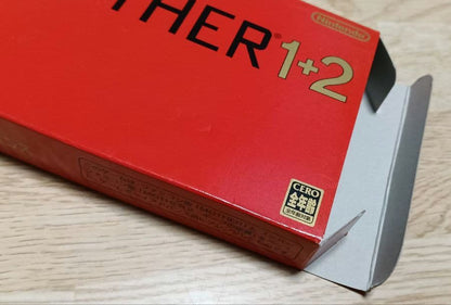 MOTHER3 and MOTHER1+2 game cartridges set with visible scratch on one cartridge