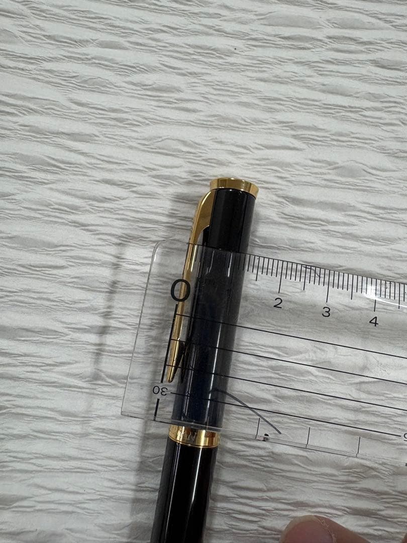 Waterman fountain pen with 18K gold nib and converter, made in France, shown in used condition