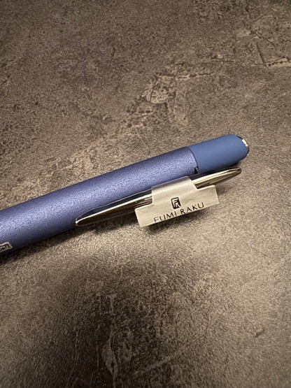 PILOT Fumiraku Ballpoint Pen Ruri BFU-5SR-RU in single color shown with cap on