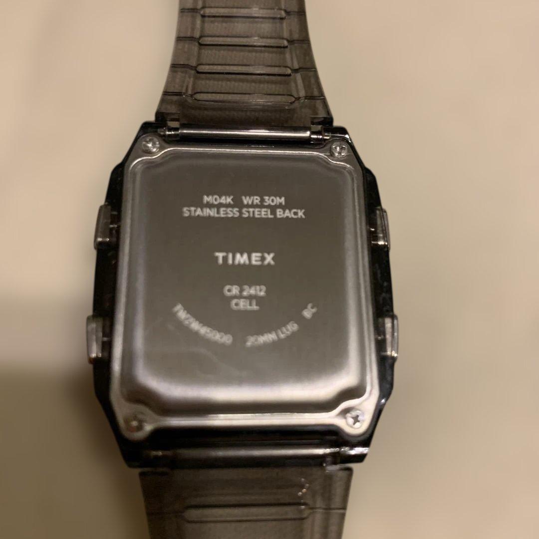 TIMEX Q Digital Smoke Gray Men's Watch — Japanese