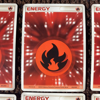 Pokemon Quick Energy Beautiful Condition 8 Pack Set Fire Energy Holon Akumagu — Japanese